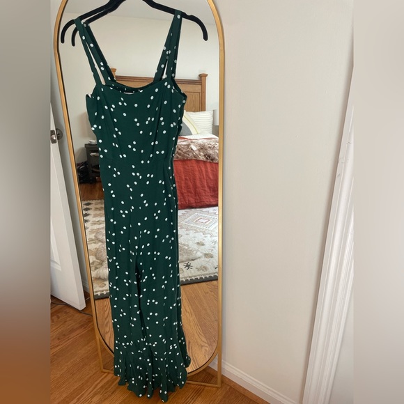 FAITHFUL THE BRAND green dotted jumpsuit - Picture 2 of 5